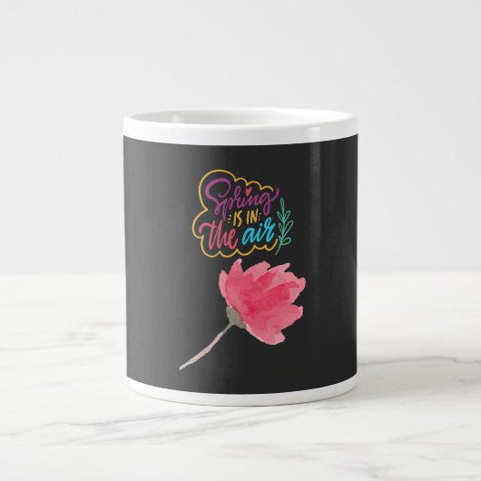 Eine visuelle Frühlingsreihe Jumbo-Tasse (Vorderseite)