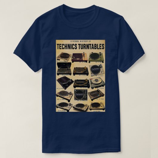 Eine Visuelle Geschichte der technischen Turntable T-Shirt (Design vorne)