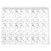 Eine Vogelherde, die am Himmel fliegt. Kalender (Titelbild)