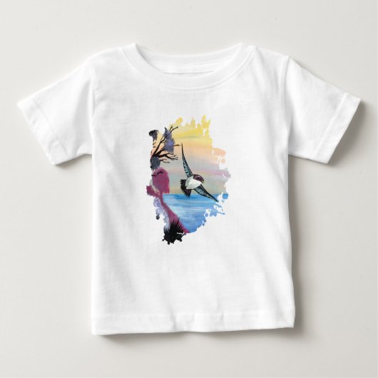 Eine Vogelperspektive Baby T-shirt (Vorderseite)