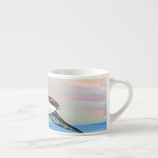 Eine Vogelperspektive Espressotasse (Rechts)