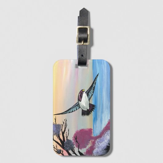 Eine Vogelperspektive Gepäckanhänger (Vorderseite Vertikal)