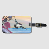 Eine Vogelperspektive Gepäckanhänger (Vorderseite (Horizontal))