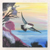 Eine Vogelperspektive Glasuntersetzer (Vorderseite)