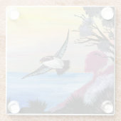 Eine Vogelperspektive Glasuntersetzer (Rückseite)