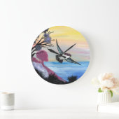 Eine Vogelperspektive Große Wanduhr (Zuhause)