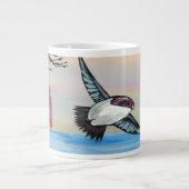 Eine Vogelperspektive Jumbo-Tasse (Vorderseite)