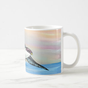 Eine Vogelperspektive Kaffeetasse