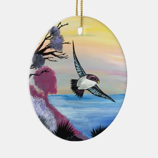 Eine Vogelperspektive Keramikornament (Rechts)