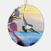 Eine Vogelperspektive Keramikornament (Links)