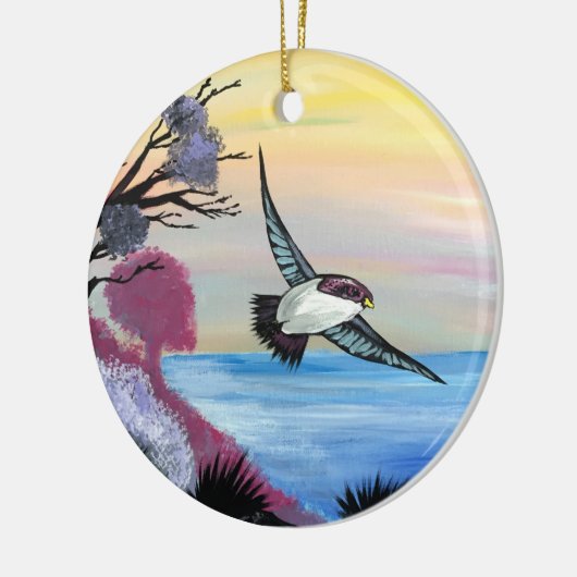 Eine Vogelperspektive Keramikornament (Links)