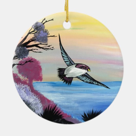 Eine Vogelperspektive Keramikornament (Hinten)