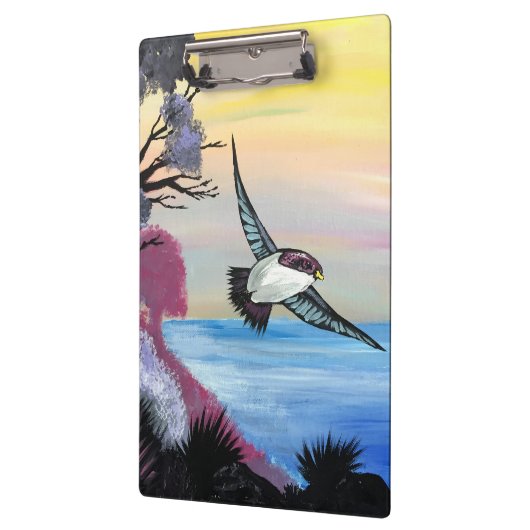 Eine Vogelperspektive Klemmbrett (Links)