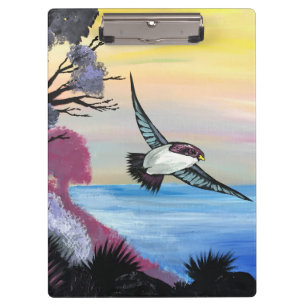 Eine Vogelperspektive Klemmbrett