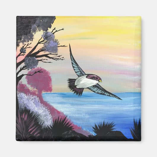 Eine Vogelperspektive Magnet (Vorne)