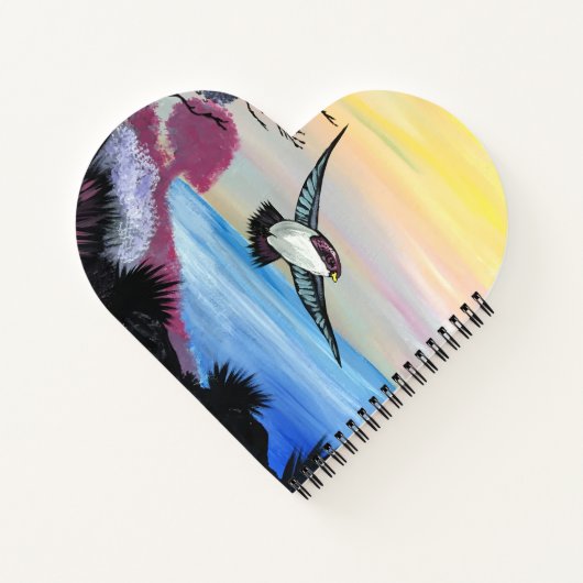 Eine Vogelperspektive Notizbuch (Rückseite)