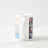 Eine Vogelperspektive Porzellantasse (Rückseite)