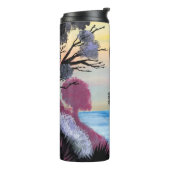 Eine Vogelperspektive Thermosbecher (Nach links gedreht)