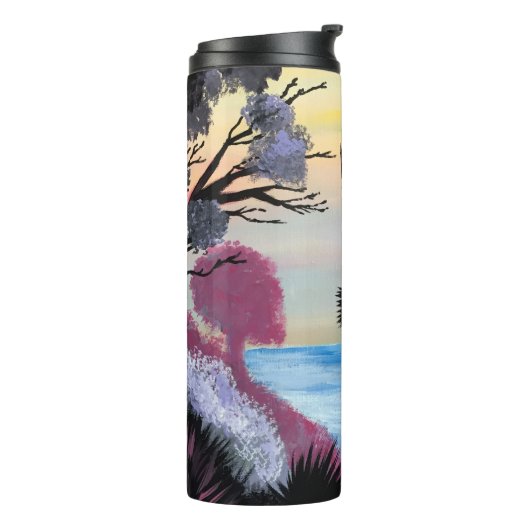 Eine Vogelperspektive Thermosbecher (Nach links gedreht)