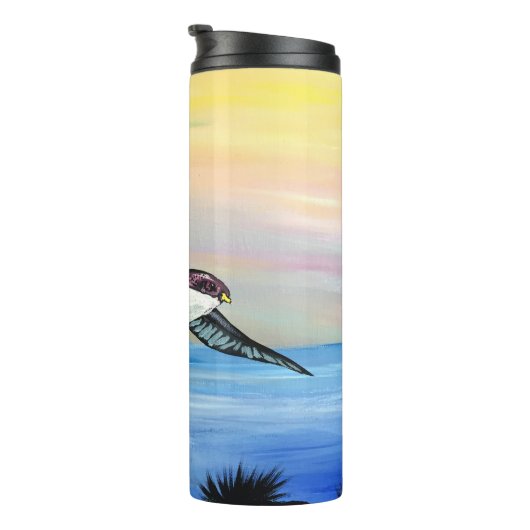 Eine Vogelperspektive Thermosbecher (Nach rechts gedreht)