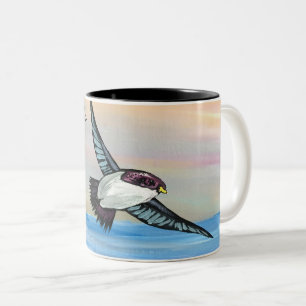Eine Vogelperspektive Zweifarbige Tasse