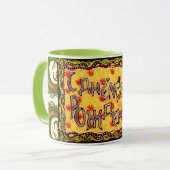 Eine Volkskunst Russischer Glückwunsch zum Geburts Tasse (Vorderseite Links)