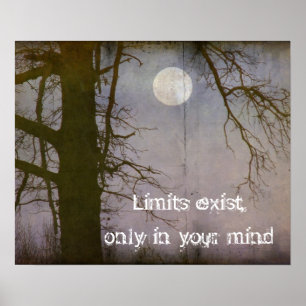 Eine Vollmond-Quote-Typografie Poster