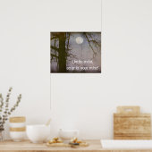 Eine Vollmond-Quote-Typografie Poster (Küche)