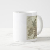 Eine vollständige Karte der Britischen Inseln Jumbo-Tasse (Vorderseite Rechts)