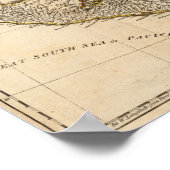 Eine vollständige Karte der Westindien Poster (Ecke)