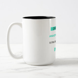 Eine von einer Art erstaunlich Phantastisch außerg Zweifarbige Tasse