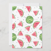Eine von einer Melone Einladung (Rückseite)