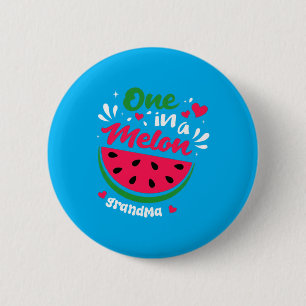Eine von einer Melone Oma Süße Wassermelone Liebes Button