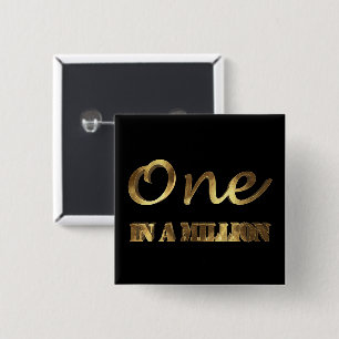 Eine von einer Million eleganten Gold-Brown-Typogr Button