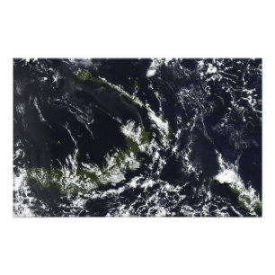 Eine vulkanische Feder vom Rabaul-Kessel Fotodruck