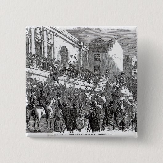 Eine Wahl-Szene bei Kilkenny Button (Vorderseite)