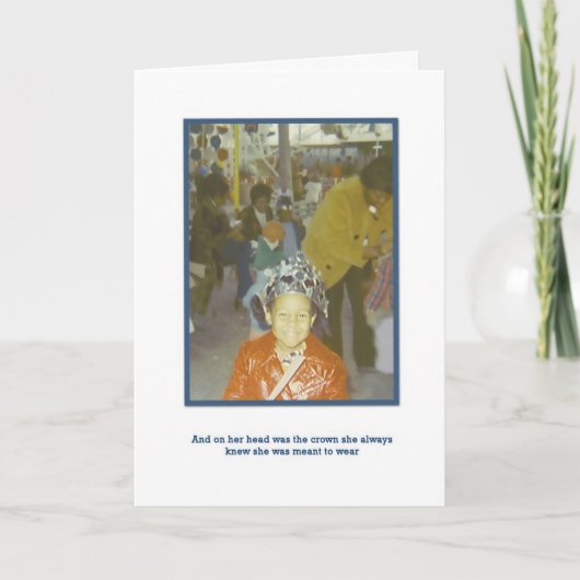 Eine wahre Königin Karte (Vorderseite)