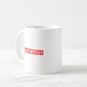 Eine wahre Liebe Briefmarke Kaffeetasse (Vorderseite Links)