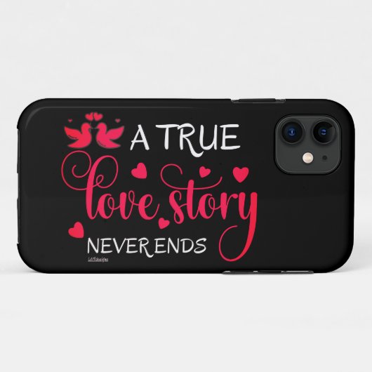 EINE WAHRE LIEBE GESCHICHTE ENDET NIE DAS Valentin Case-Mate iPhone Hülle (Rückseite (Horizontal))