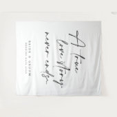 Eine wahre Liebesgeschichte endet nie mit Hochzeit Wandteppich (Vorderseite (Horizontal))