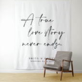 Eine wahre Liebesgeschichte endet nie mit Hochzeit Wandteppich (Beispiel)