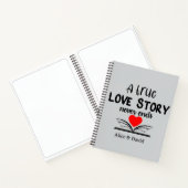 Eine wahre Liebesgeschichte endet nie Notizblock (Innenseite)