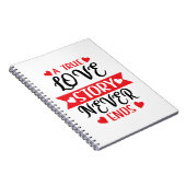 Eine wahre Liebesgeschichte endet nie Notizblock (Rechte Seite)