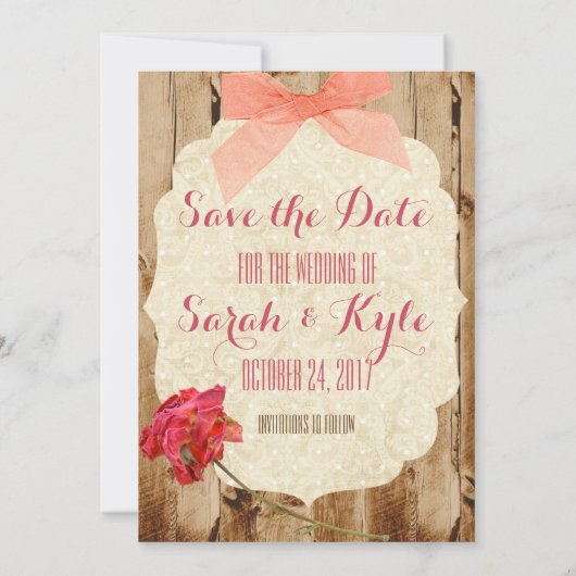 Eine wahre Liebesgeschichte "Save the Date" Save The Date (Rückseite)
