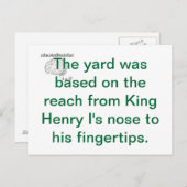 Eine Wahrheit Postkarte (Vorne/Hinten)