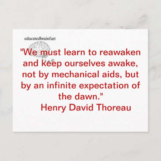 Eine Wahrheit Postkarte (Vorderseite)