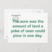 Eine Wahrheit Postkarte (Vorne/Hinten)