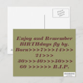 Eine Wahrheit Postkarte (Vorne/Hinten)