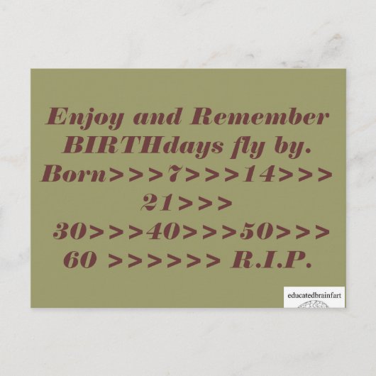 Eine Wahrheit Postkarte (Vorderseite)