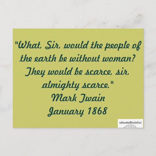 Eine Wahrheit Postkarte (Vorderseite)